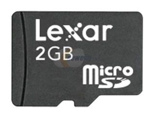 Lexar 2GB MicroSD Flash Card Model SDMI2GB 695