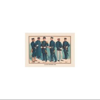 U.S. Navy Uniforms 1899 #1 Print (Unframed Paper Print 20x30)