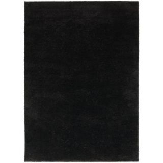 Home Decorators Collection Posh Shag Black 5 ft. 3 in. x 7 ft. 3 in. Area Rug 7721810210