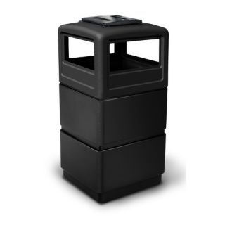 Commercial Zone PolyTec 38 Gal 3 Tier Waste Container with Dome Lid