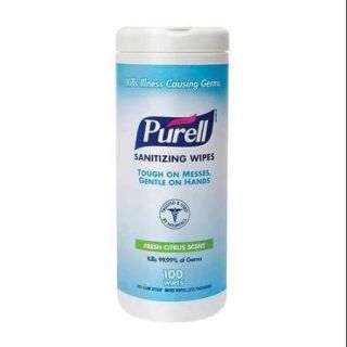 PURELL 9011 12 Hand Sanitizing Wipes, White, 35 Per Canister, 7x8 " Wipe