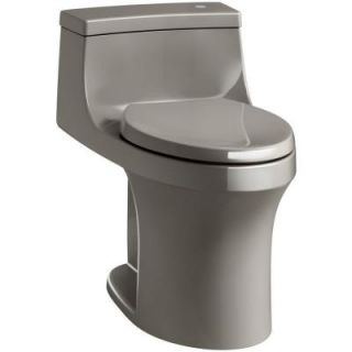 KOHLER San Souci Touchless Comfort Height 1 piece 1.28 GPF Single Flush Elongated Toilet with AquaPiston Flush in Cashmere K 4000 K4