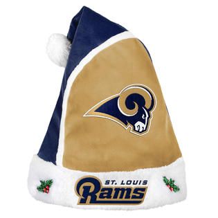 Forever Collectibles NFL 2015 St Louis Rams Santa Hat   Fitness