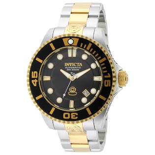 INVICTA Pro Diver Men 47mm Stainless Steel + Gold Plated Gold