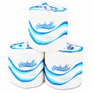Windsoft 2 Ply Toilet Paper   500 Sheets per Roll / 96 Rolls
