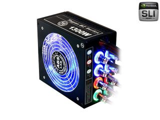 ABS Tagan BZ Series BZ1300 1300W ATX12V / EPS12V SLI Ready CrossFire Ready PipeRock type modular cable with colorful LED Active PFC Patent Piperock Modular Power Supply