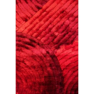 Rug Factory Plus Shaggy 3D Red Area Rug