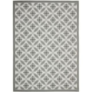 Safavieh Courtyard Light Grey/Anthracite 8 ft. x 11 ft. Indoor/Outdoor Area Rug CY7844 78A5 8