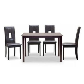 Wholesale Interiors Baxton Studio Bellar 5 Piece Dining Set