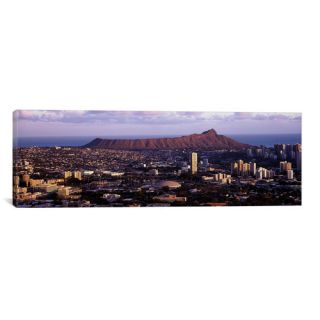 Panoramic Honolulu, Oahu, Hawaii 2010 Photographic Print on Canvas by