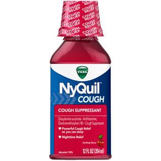 NyQuil Cough Vicks NyQuil Cough Nighttime Relief Cherry Flavor Liquid