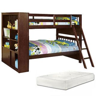 Venetian Worldwide Twin/Full Bunk Bed with Mattress Bundle   Furniture