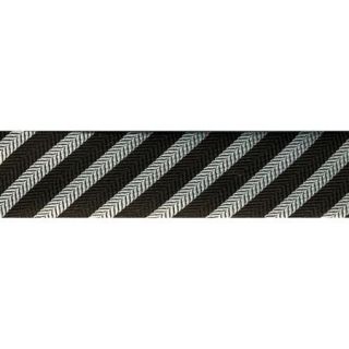 Novelty Fashion Bias 20mm X 22 Yards Black/Silver Stripe