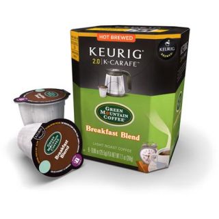 M.BLOCK & SONS K Cup Carafe Coffee, Green Mountain Breakfast Blend, 8 Ct.