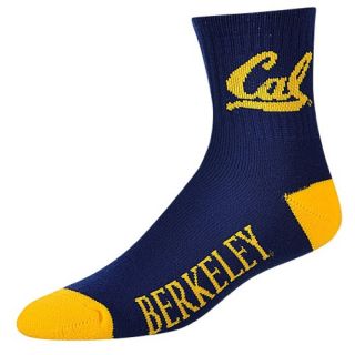 For Bare Feet College Logo Quarter Socks   Mens   Basketball   Accessories   Cal Golden Bears   Navy