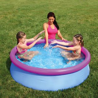 Summer Escapes  60 in. x 15 in. Quick Set Ring Pool Set   (Pink Ring)