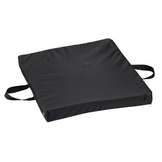 DMI® Gel/Foam Flotation Cushion, Oxford Nylon Cover, Black, 16 x 18
