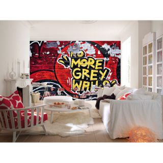 Ideal Decor No More Grey Wall Mural by Brewster Home Fashions