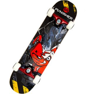 Punisher Skateboards 31" ABEC 5 Complete Skateboard, Teddy
