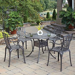 Home Styles Largo 5PC Dining Set with Arm Chairs   Outdoor Living