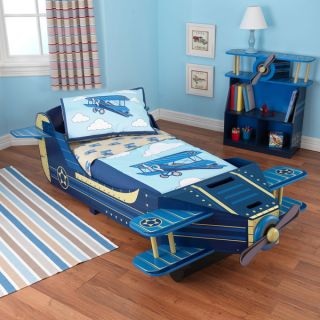 KidKraft Blue Airplane Toddler Bed   Shopping   The Best