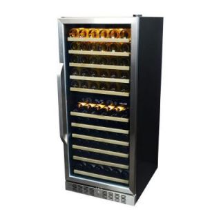 NewAir Premier Gold Series 116 Bottle Dual Zone Built In Wine Cooler AWR 1160DB