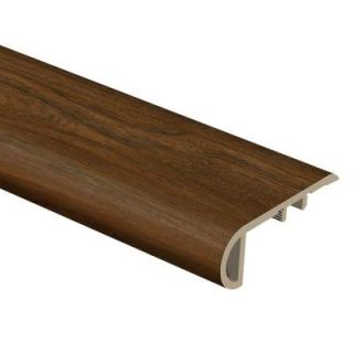 Zamma Country Walnut 3/4 in. Thick x 2 1/8 in. Wide x 94 in. Length Vinyl Stair Nose Molding 015543513