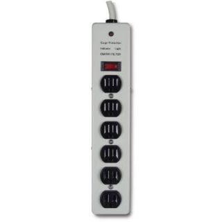 6 Outlet Metal Surge Protector F9D601 08 DP
