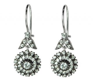 Diamonique 2.80 ct tw Sterling Floral Earrings —