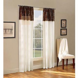 Belle Maison Melrose Reversible Sheer Curtain Panel