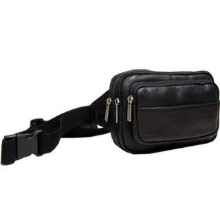 LeDonne LD 9114 Black Leather Waist Pack   15423931  