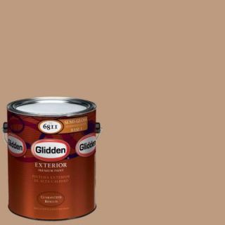 Glidden Premium 1 gal. #HDGO38 Brownington Court Semi Gloss Latex Exterior Paint HDGO38PX 01S