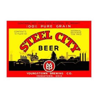 Steel City Beer Print (Canvas 12x18)