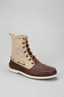 Sperry Top Sider Canvas And Leather Deck Boot