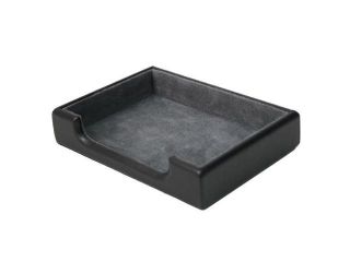 Royce Leather Mansfield Collection Leather Desk Accessory Tray Black   782 BLK 6