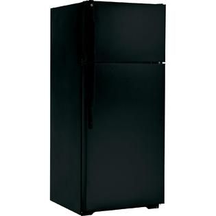 GE  18.1 cu. ft. Top Freezer Refrigerator   Black ENERGY STAR®