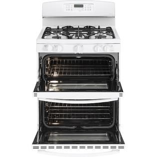 GE  6.8 cu. ft. Gas Range w/ Double Oven, Convection   White