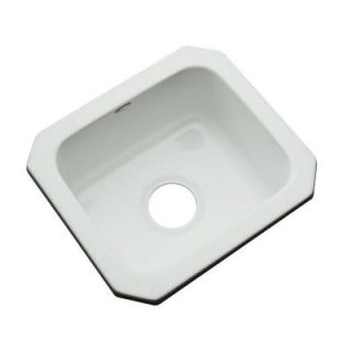 Thermocast Manchester Undermount Acrylic 16 in. 0 Hole Single Bowl Entertainment Sink in Sterling Silver 17082 UM