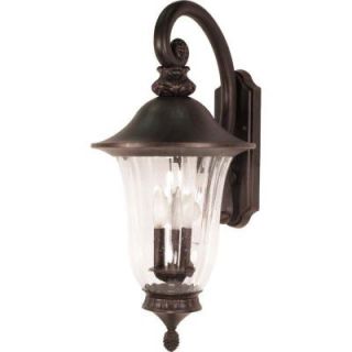 Glomar 3 Light Outdoor Old Penny Bronze Incandescent Sconce Light HD 979