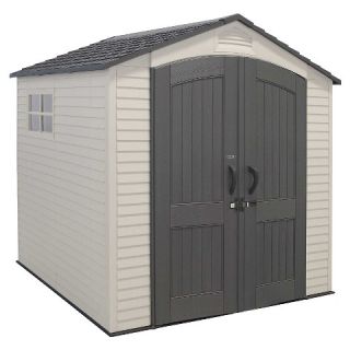 Lifetime 7 x 7 Storage Shed   Gray & White