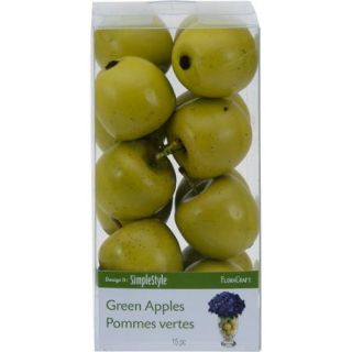 Design It SimpleStyle FloraCraft Mini Apples, Green, 15 Pack