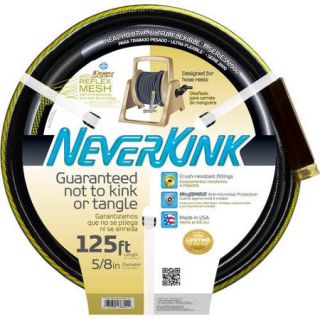NeverKink 125' Garden Hose, Black