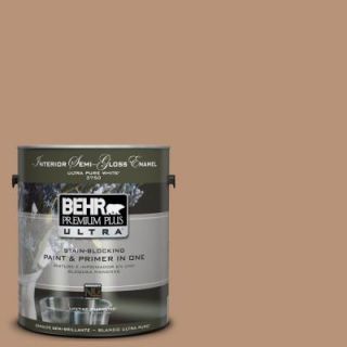BEHR Premium Plus Ultra 1 gal. #UL130 6 Spice Cake Interior Semi Gloss Enamel Paint 375401