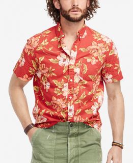 Denim & Supply Ralph Lauren Floral Print Poplin Sport Shirt   Casual