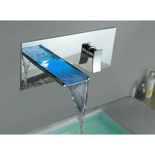 Kokols Color Changing LED Chrome Waterfall Tub Faucet  