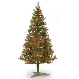 National Tree Company 6 ft. Canadian Grande Fir Tree with Multicolor