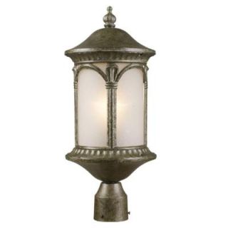 Tulen Lawrence 1 Light Outdoor Antique Silver Incandescent Post Light CLI JB2021PHM AS