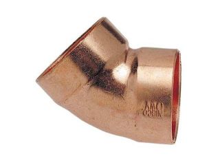 NIBCO 906 2 DWV 45 Elbow, Wrot Copper, 21/8", 5 psi