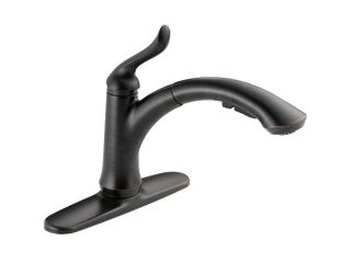 DELTA 4353 RB DST Linden Single Handle Pull Out Kitchen Faucet Venetian Bronze