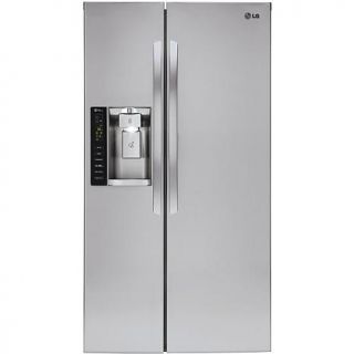 LG 26.2 Cu. Ft. Side By Side Refrigerator with SpacePlus Ice System   Stainless   7885405